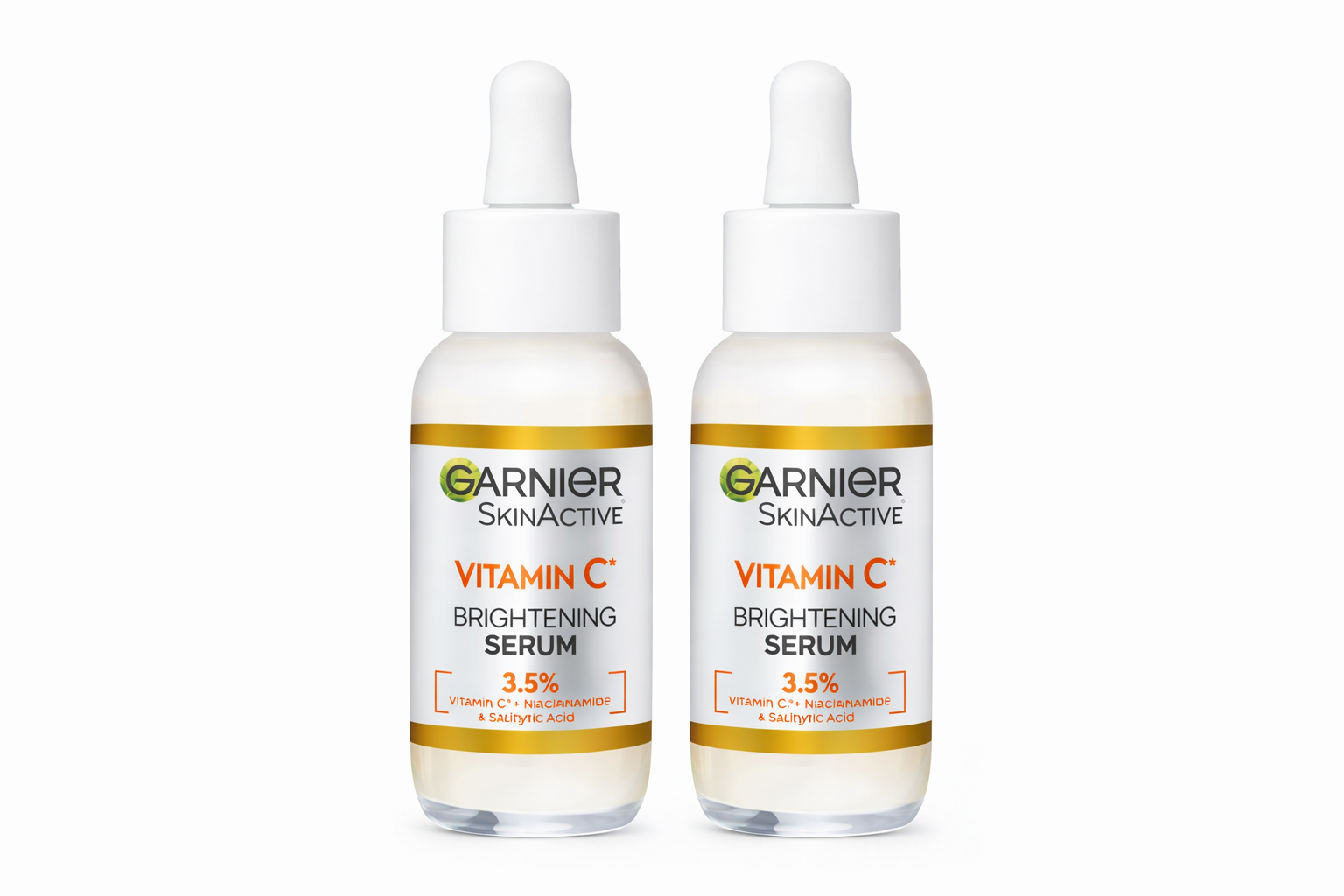 Garnier SkinActive Vitamin C Brightening Serum 3.5% – 2pcs Bundle