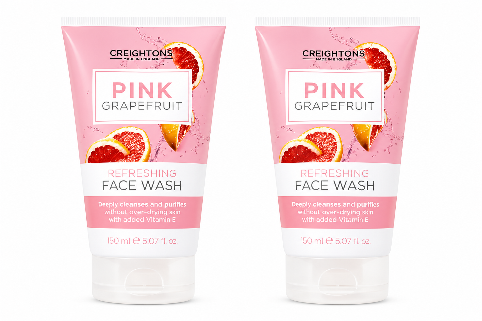 Creightons Pink Grapefruit Refreshing Face Wash – 2pcs Set (150ml)