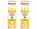 Garnier Vitamin C Daily UV Brightening Fluid SPF50+ – 2pcs Set