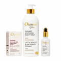 Diamond Glow Elegant Whitening Beauty Milk Set (Beauty Milk • Serum • Exfoliating Purifying Soap)