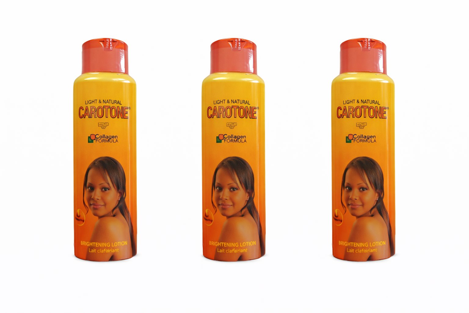 Carotone Light & Natural Brightening Lotion (Collagen Formula) – 3 Pieces Bundle