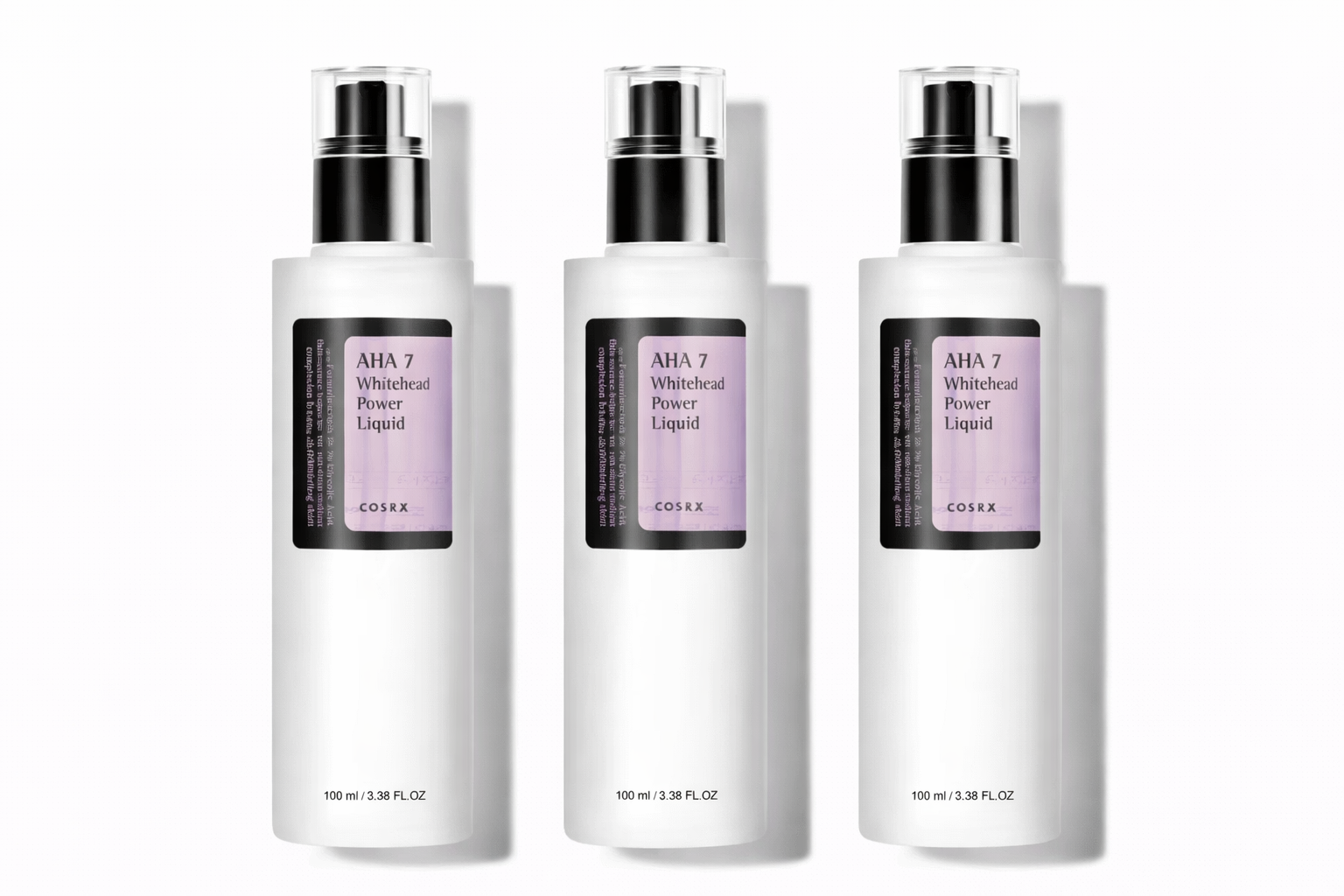 COSRX AHA 7 Whitehead Power Liquid 100ml (3-Pack)
