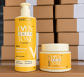 Bodyline Even Skin Tone Rich Skin Brightening Body Lotion + Peptides & Vitamin C Facial Care Set