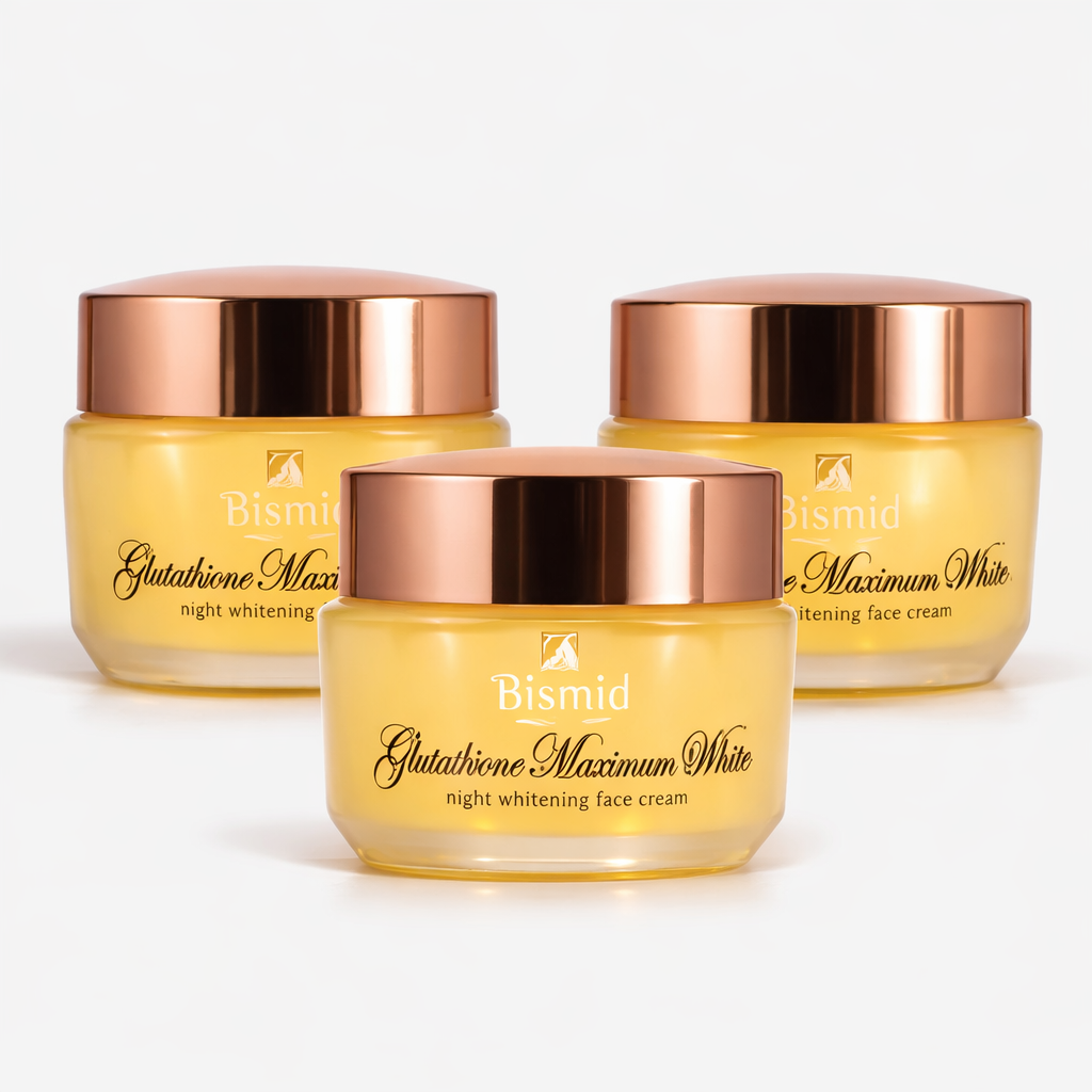 Bismid Glutathione Maximum White Night Whitening Face Cream – 3PCS Bundle