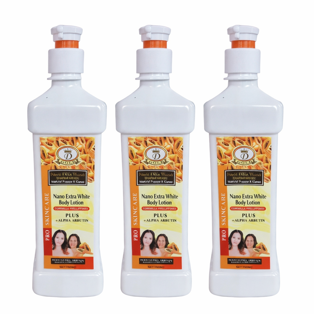 Nano Extra White Skin Lightening Body Lotion (3PCS Bundle)