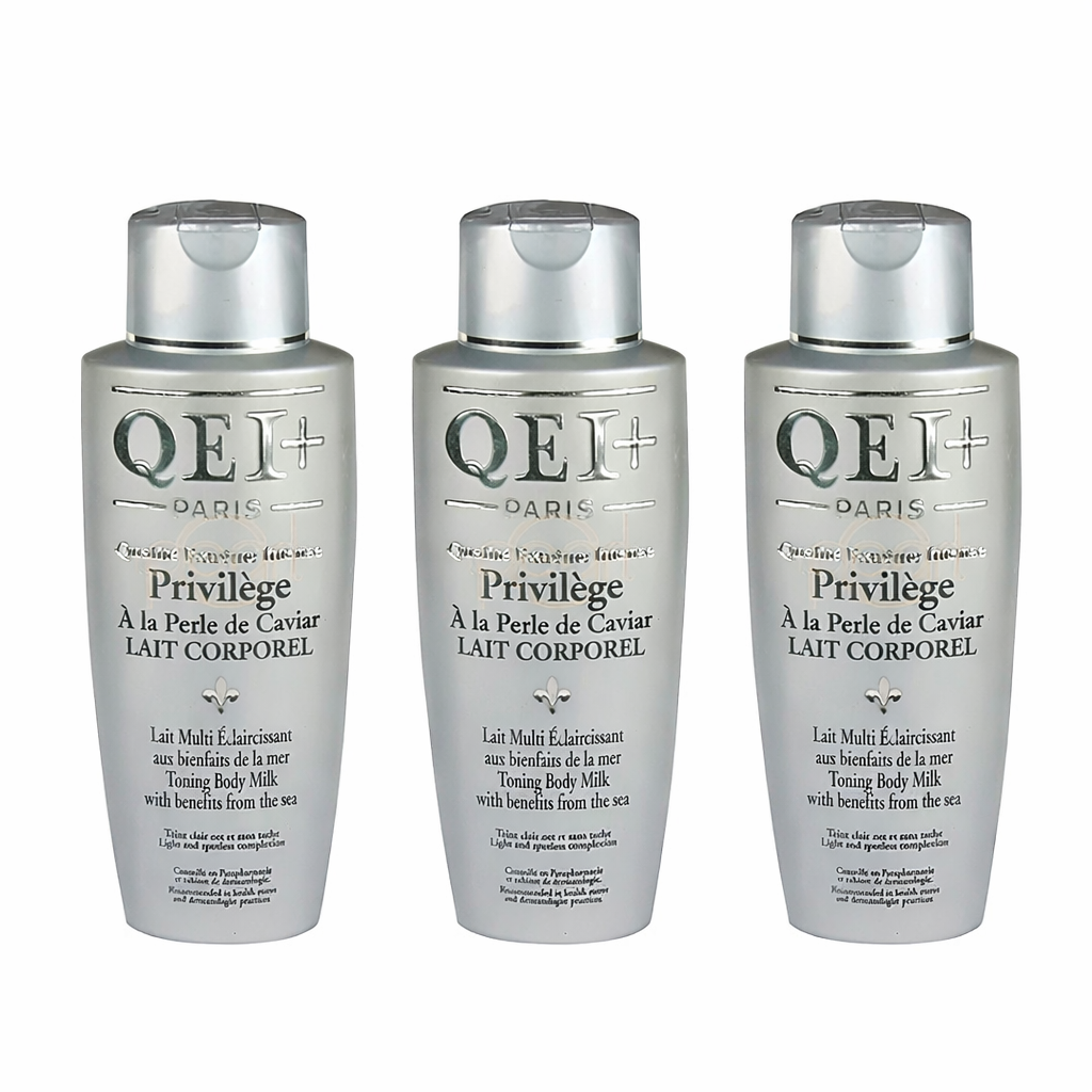 QEI+ Privilege A La Perle de Caviar Toning Body Milk – 3PCS Bundle