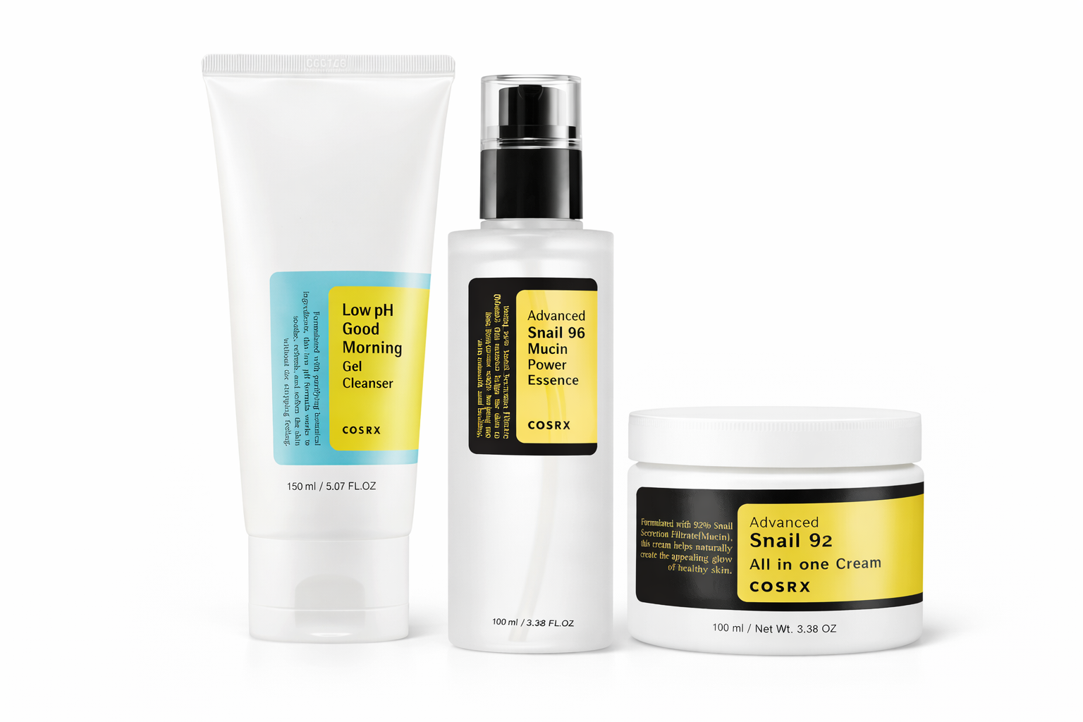 COSRX Snail Mucin Glow Repair Routine Set