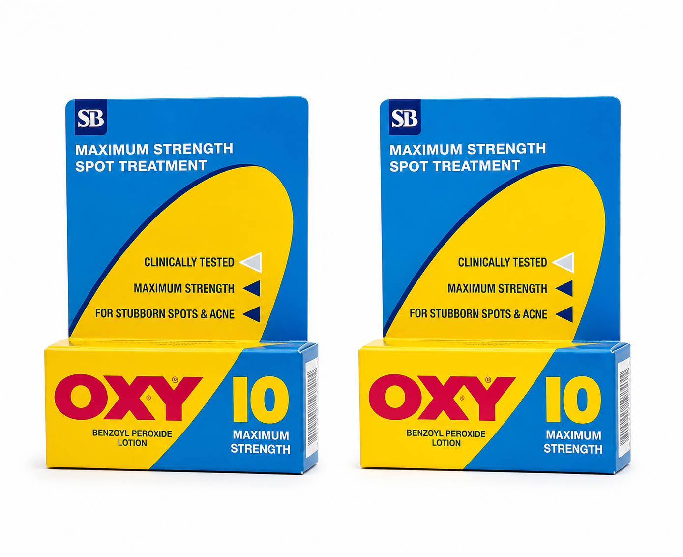 OXY 10 Maximum Strength Benzoyl Peroxide Acne Treatment Duo Set