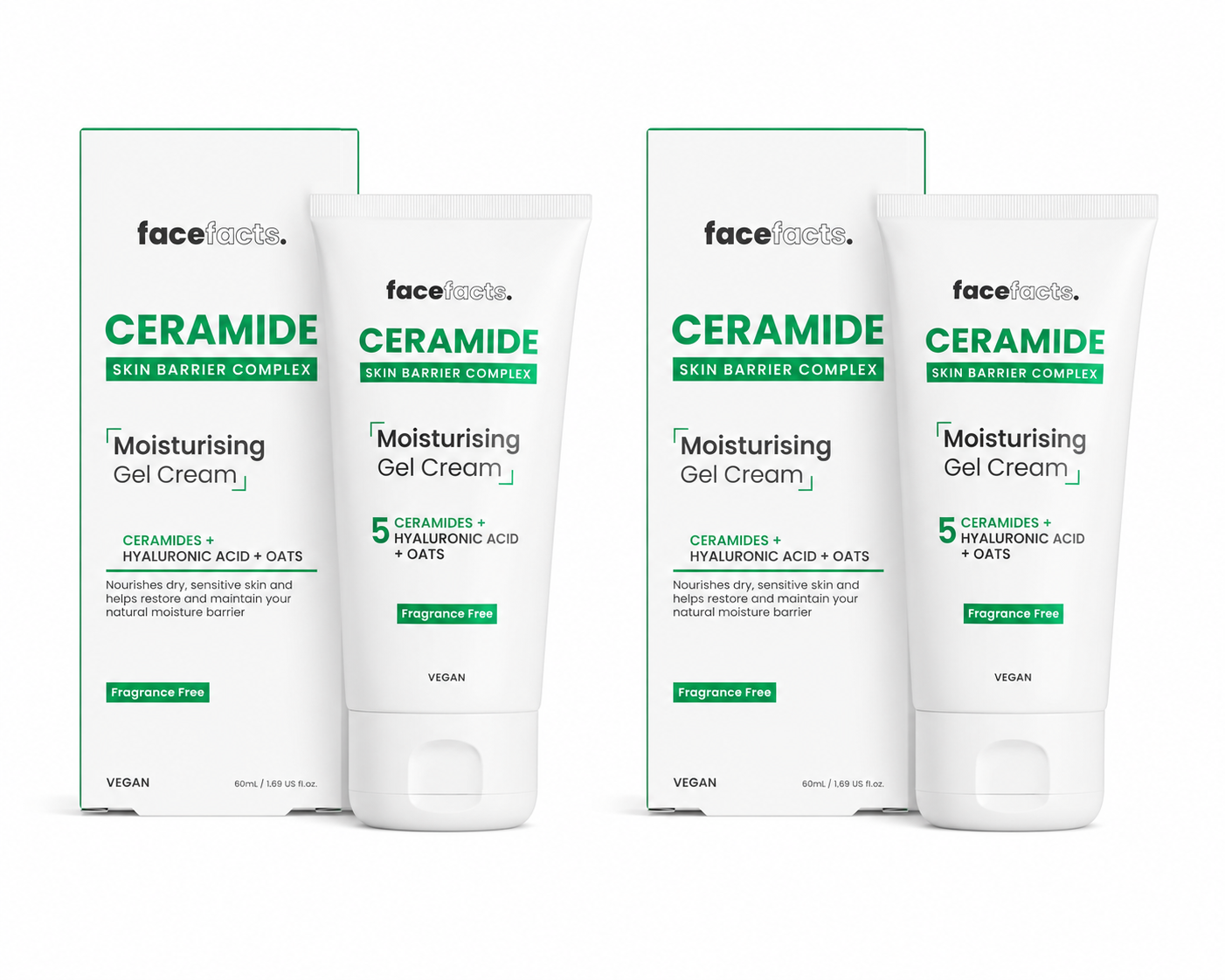 Face Facts Ceramide Moisturising Gel Cream Duo