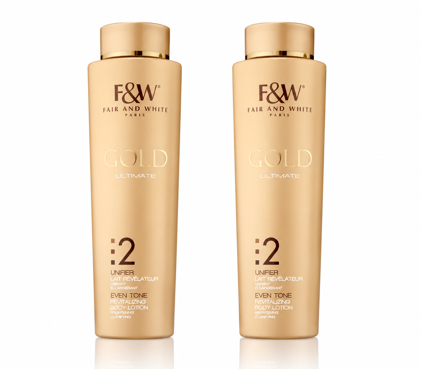F&W Fair & White Gold Ultimate Even Tone Revitalizing Body Lotion Duo