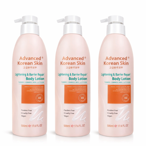 Advanced Korean Skin Lightening & Barrier Repair Body Lotion Trio