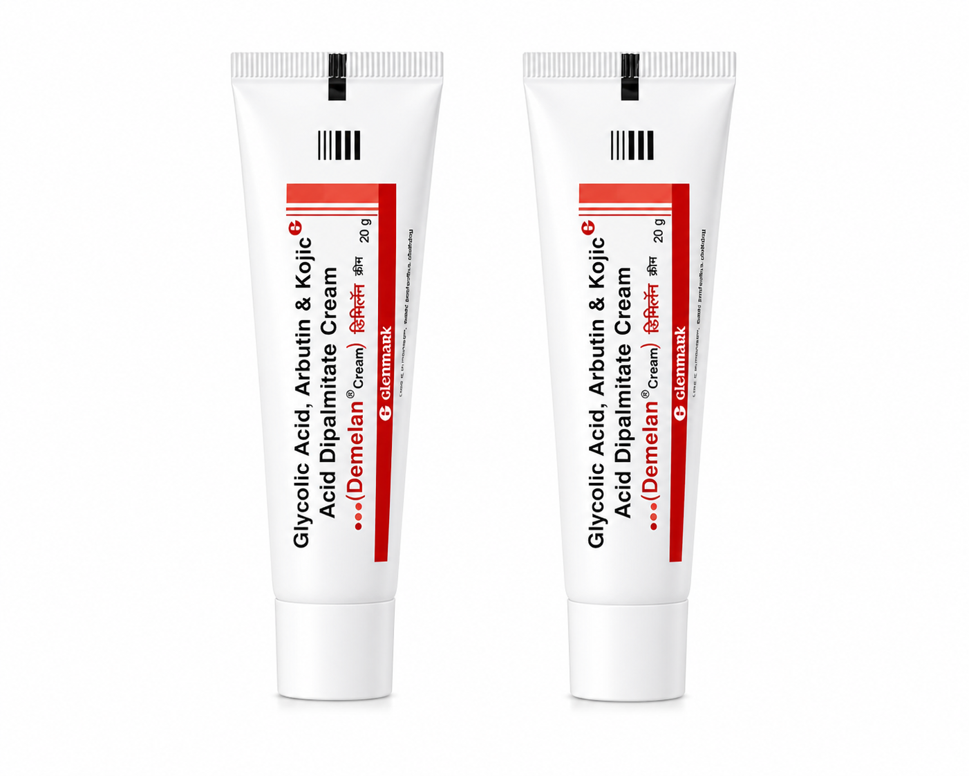 Demelan Cream (Glycolic Acid, Arbutin & Kojic Acid) – 2-Piece Set