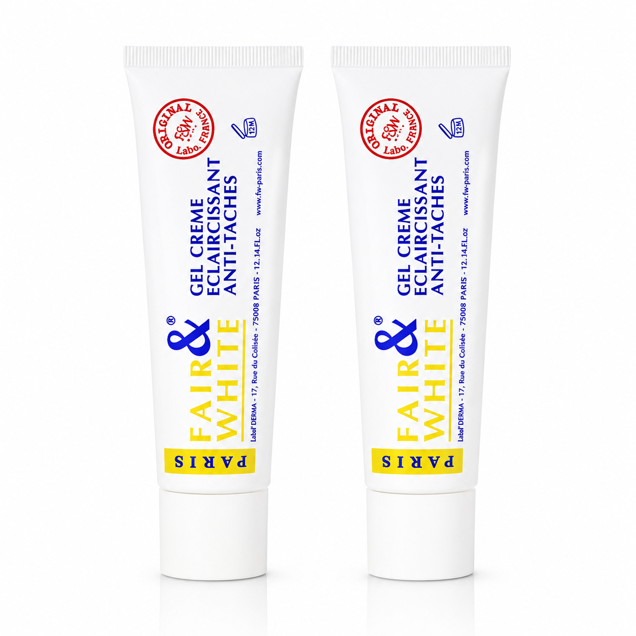 Fair & White Paris Brightening Anti-Dark Spot Gel Cream – 2-Piece Set