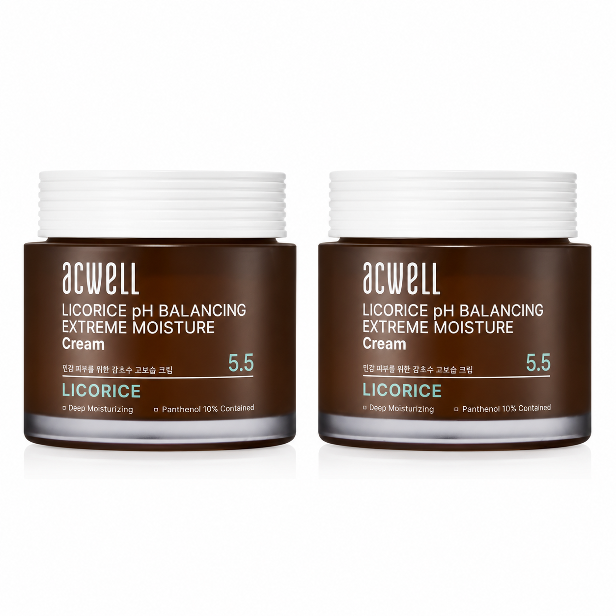 Acwell Licorice pH Balancing Extreme Moisture Cream 5.5 – 2-Piece Set