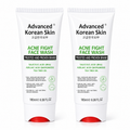 Advanced Korean Skin Acne Fight Face Wash – 2-Piece Set