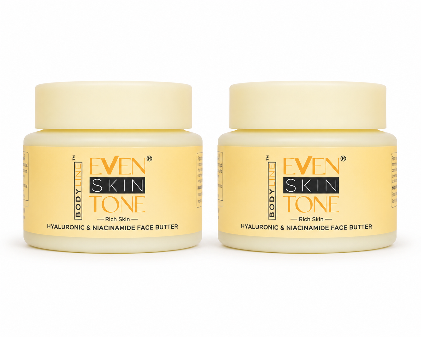 Bodyline Even Skin Tone Rich Skin Hyaluronic & Niacinamide Face Butter (2 Pack)