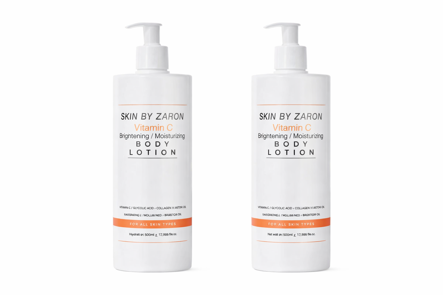 Skin by Zaron Vitamin C Brightening & Moisturizing Body Lotion – 2pcs Bundle